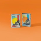 Zippo Pop Hq Design High Polish Chrome Windproof Pocket Lighter  250-120952