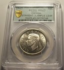 Canada  1947 Ml George Vi Fifty Cents  50 Cents  Pcgs Ms 63  38 433 Mintage 