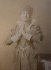 Antique Cabinet Photo Stage Actress Ellen Terry By Window   Grove London