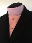 English Hunt Seat Ratcatcher Style Pink Ab Button Show Bib Dickie