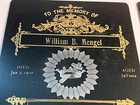  2  Antique 1902 Cabinet Memorial Card Funeral Victorian Mourning William Mengel