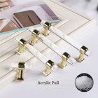 Set Of 10 Gold Acrylic Cabinet Drawer Knobs For Kitchens   Cupboards