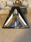 Capulina Tiffany-style Stained Glass Lamp Shade  Geometric Mission Vintage Decor