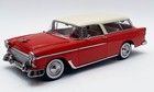Acme A1807009 1 18 1955 Chevrolet Bel Air Nomad Red 1 18 Diecast Model