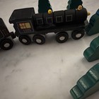 Tm Warner Brothers Polar Express Wooden Train   Conductor Set Thomas Tank Brio