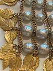 Miriam Haskell Vintage Baroque Pearl Statement Necklace   Earring Set