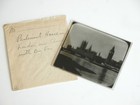 C  20s 30s Parliament House London Big Ben Thames Photo Glass Slide Vtg Negative