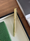 Rolex Classic Gold Striped Ballpoint Pen - Luxury With Gift Box