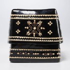 Bagan House Myanmar Burma Black White Lacquered Traditional Covered Box 4 X 4