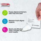 Invisalign Cleaning Crystals For Clear Aligners And Retainers   50 Packets 