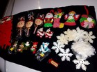 60  Lot Vintage Christmas Ornaments Made In Hong Kong  Japan Twain China Old Vtg