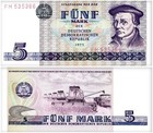 German Democratic Republic 5-500 Mark 7 Pieces Set  1971-1985  P-27-33  Unc
