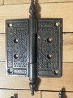 1890-1920 Antique Victorian Eastlake Style Door Hinge Lot Architectural Salvage