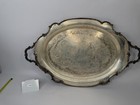 Vintage 1847 Rogers Bros Reflection Silverplate Serving Platter Butler Tray