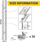 Adjustable Shelf Bracket 40 Inch 8 Pack Silver Shelf Pilaster Strips Shelf Ra   