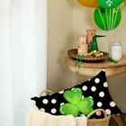  St Patricks Day Lumbar Pillow Cover 12x20 Inch Polka Dots Shamrock Decor 