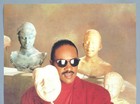Stevie Wonder     Rare Original 1987 Motown bmg Victor Promo Poster  characters 