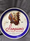 Iroquois Indian Head Beer   Ale Round Metal Serving Tray Breweriana