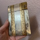 Vintage Combo Old Gold Silver Elgin American Usa Cigarette Case Lighter Tobacco