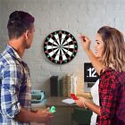 17   Dart Board  Dartboard Set  Sports  Game  Sisal Bristle W  6 Steel-tip Darts
