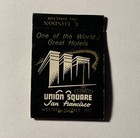 San Francisco  ca    St Francis Hotel   Vintage Matchbook Cover  