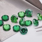 0 8 15mm 300pcs Round Green Loose Cz Stone High Quality Cubic Zirconia Gemstone