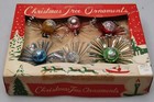 Lot Vintage Glass Corsage Flowers 45mm Feather Tree Christmas Ornaments Japan