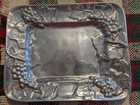 2010 Arthur Court  Grape Vine Leaves Aluminum Serving Tray  6 3 4  X 9 1 2 