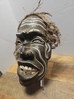 Vintage Hand Carved Wood African Tribal Ceremonial Mask 12x7 5 
