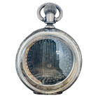 Antique 18s Keystone Shield Engraving Hunter Pocket Watch Case Coin Silver Usa