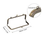 Metal Purse Frames  5 9  6pcs Kiss Lock Clasp Frame For Coin Bags Diy  Bronze