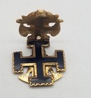Vintage 10k Yellow Gold 32nd Degree Scottish Rite Fob Folding Pendant 