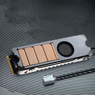 M 2 Nvme Pcie Ssd Cooler Copper Substrate Heatsink Radiator Fin 4pin Pwm Min Fan