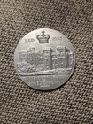  1953 Coronation Elizaveth Ii Medal Bronze Silver Plated By H  Dropsy Rare
