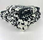 Loft By Loftex Bath Towel Set Bold Floral Black Off White 100  Cotton 8 Pc New