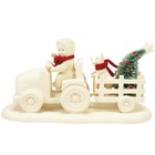     New Dept 56 Snowbabies Figurine Christmas Tree Delivery Westie Dog Tractor Car