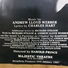 Phantom Of The Opera Broadway Souvenir Program Marcus Lovett Tracy Shayne 1993