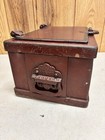 Antique Cast Iron Strong Box Stagecoach Era Safe Railroad Bank Fire Proof Heavy 