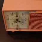 Zenith Model E514 Vintage Pink Analog Clock Radio Alarm With Am Dial  Speaker