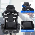 Gaming Chair Office Chair Desk Chair Swivel Rolling High Back Pu Leather Exec   