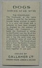 Gallaher Dogs Series 48 No 39 Foxhound Tobacco Card