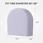 Rv Tire Covers 4 Pack waterproof Wheel Covers tough 600d Oxford Fabric uv Prot  