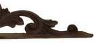 Antique Carved Wooden Pediment Over Door Trim Reclaimed Architectural