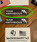 Forward Observations Group Amphibious Sticker  - Team Amphibious Large Sticker