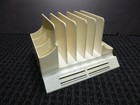 Vtg Mid Century Off White Plastic Desk-pal Mail Memo 5 Slot Organizer