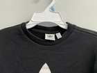 Guc Adidas Originals Unisex Kids Size S Trefoil Sweatshirt Black White Logo