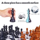 18 5  Large Chess Set For Adults With Zinc Alloy Heavy Chess Pieces Portable    