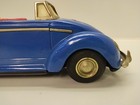 Vintage 60 s Nomura Tin Toy Volkswagen Convertible  blue  W  Engine Light  Japan