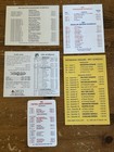 5 Nfl Pocket Schedules 1991 Steelers  Ny Giants  Dolphins  Broncos Free Ship 
