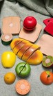 Wooden Pretend Play Food Cutting Set Melissa   Doug 27 Pcs Wood Fruit Vegetable 